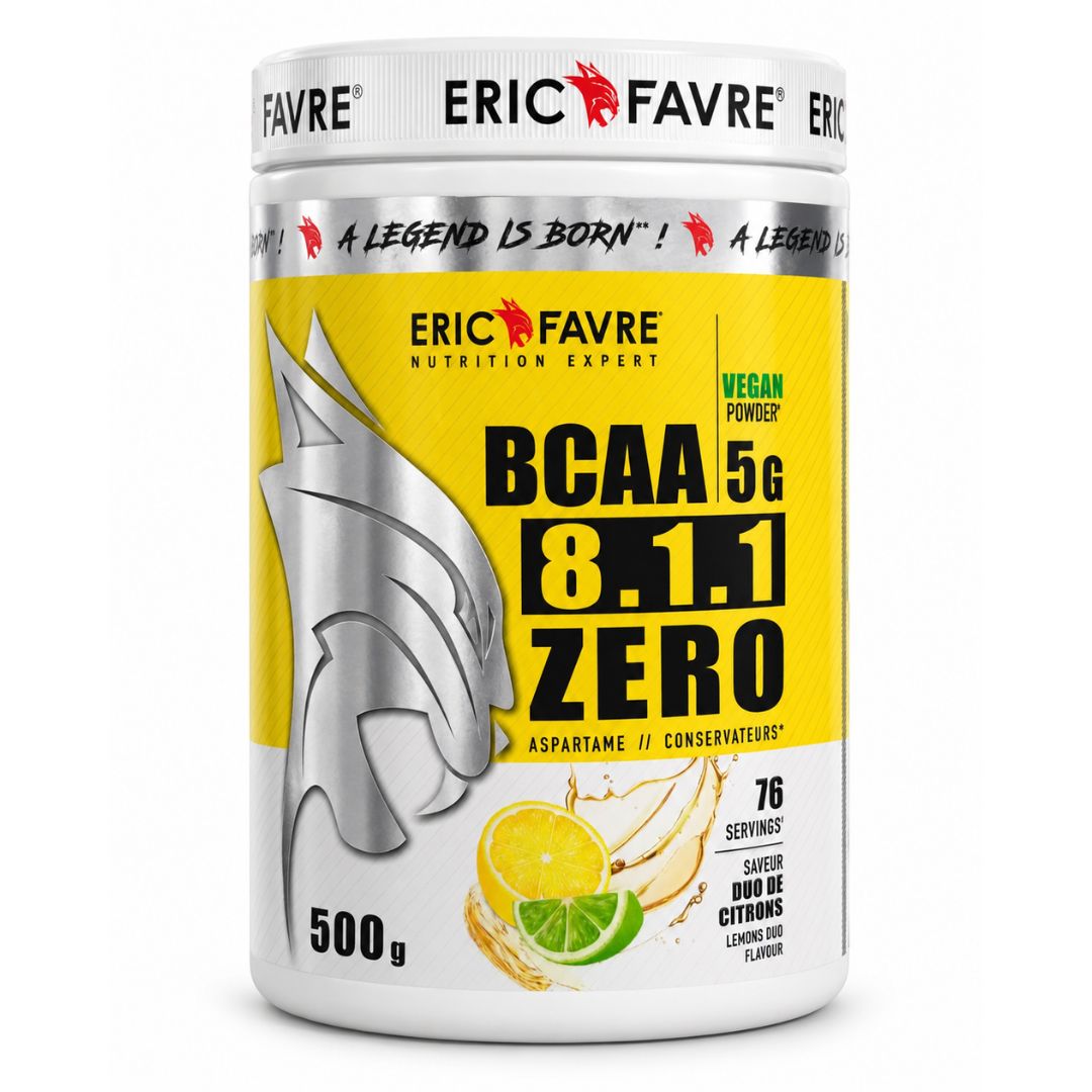 BCAA 8.1.1 Zero Eric Favre 500 g saveur duo de citrons