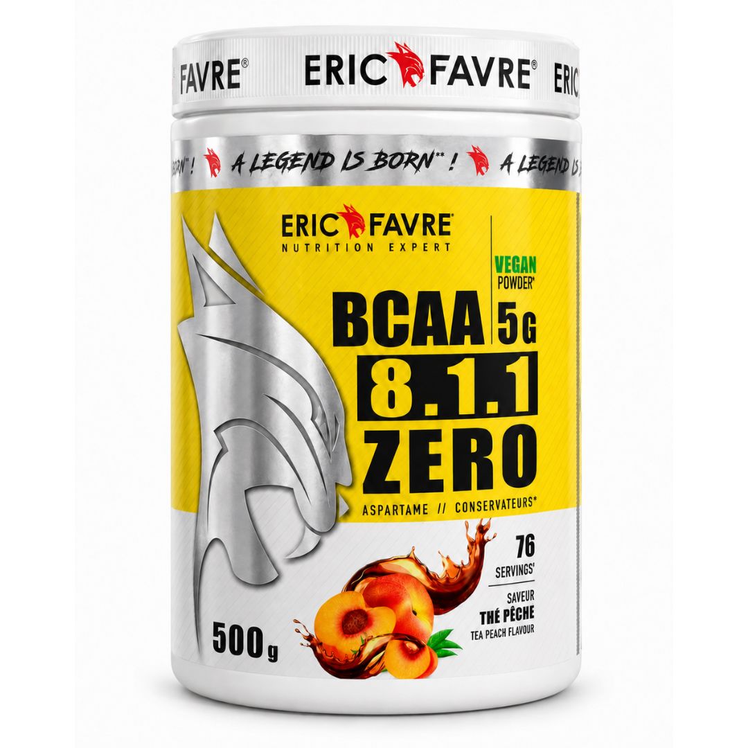 BCAA 8.1.1 Zero Eric Favre 500 g saveur thé pêche
