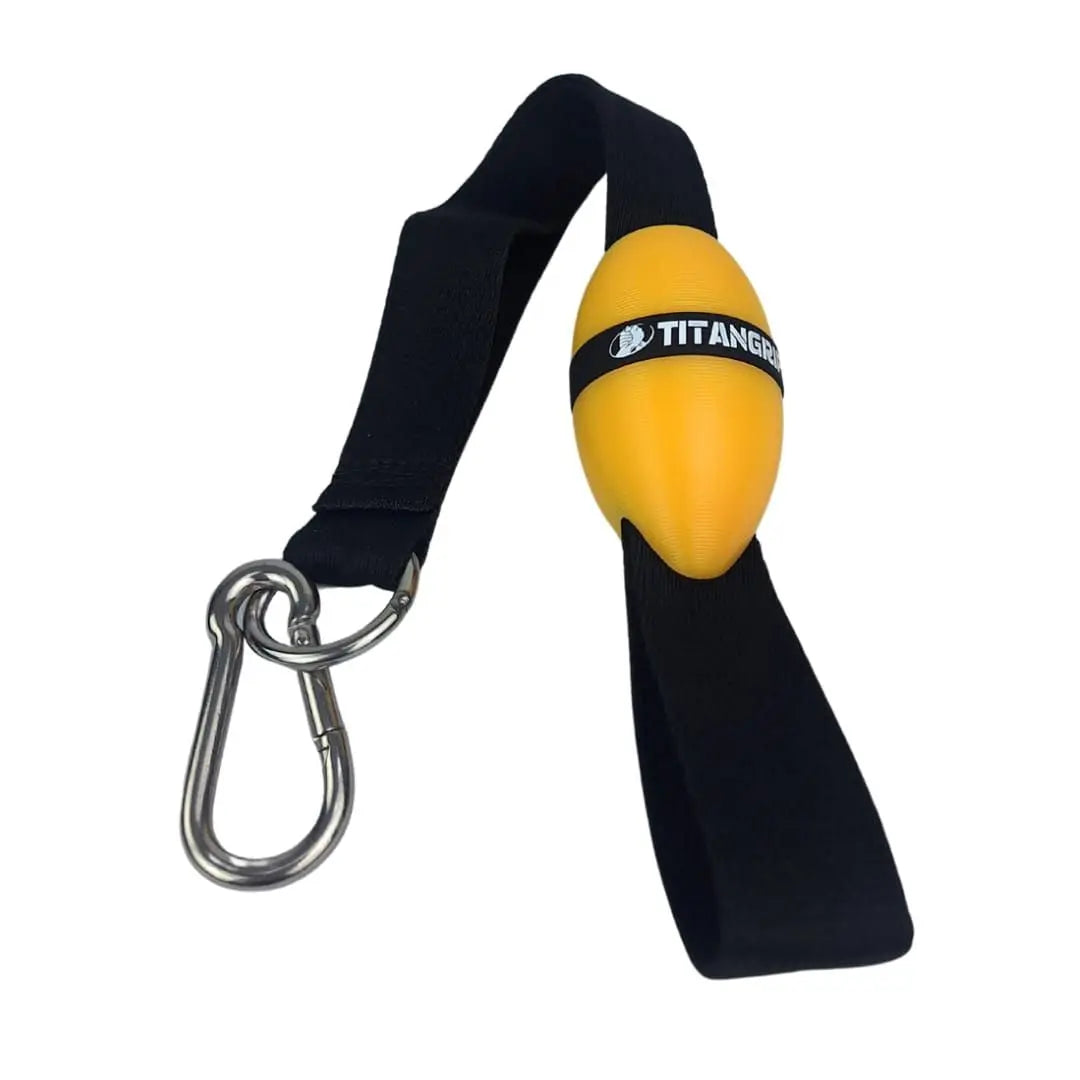 Poignée ellipsoïde TitanGrip entraînement rotation poignet bras de fer sportif