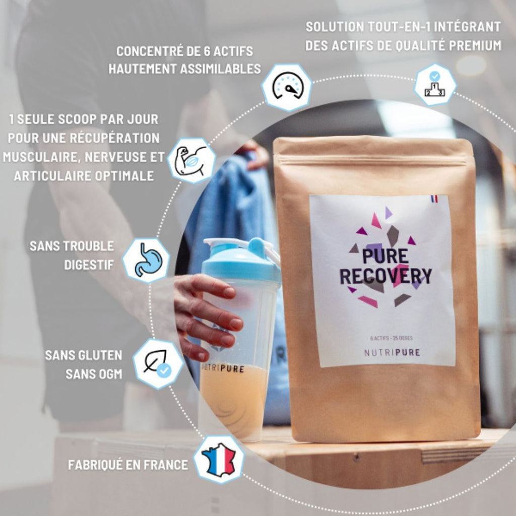 Pure Recovery – 6 actifs pour la récupération musculaire, nerveuse et articulaire
